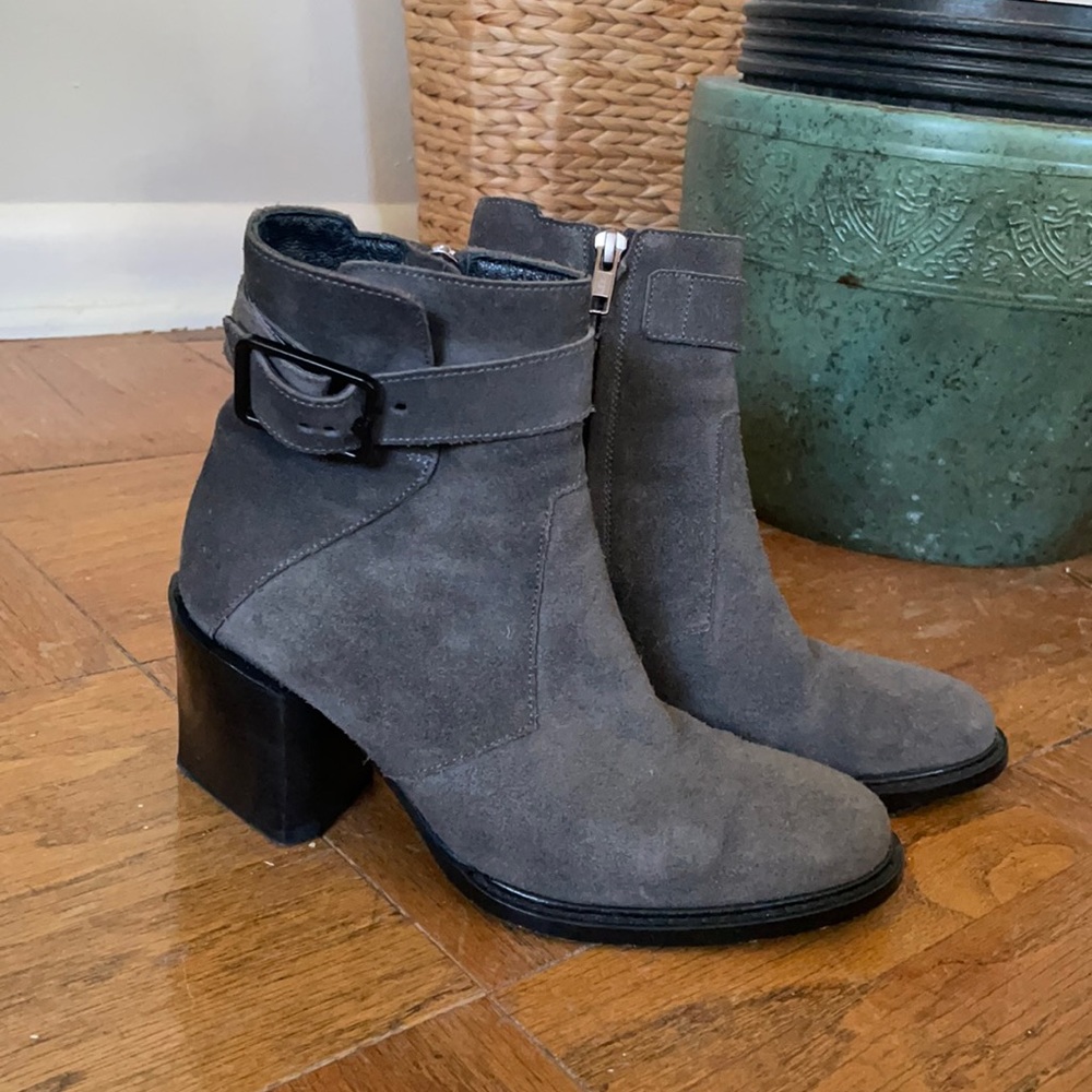 Helmut Lang suede boots